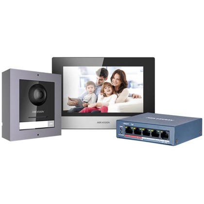 HIKVISION Κιτ IP Θυροτηλεόρασης DS-KIS602